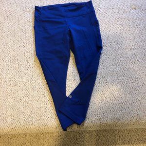 Royal blue lulu leggings